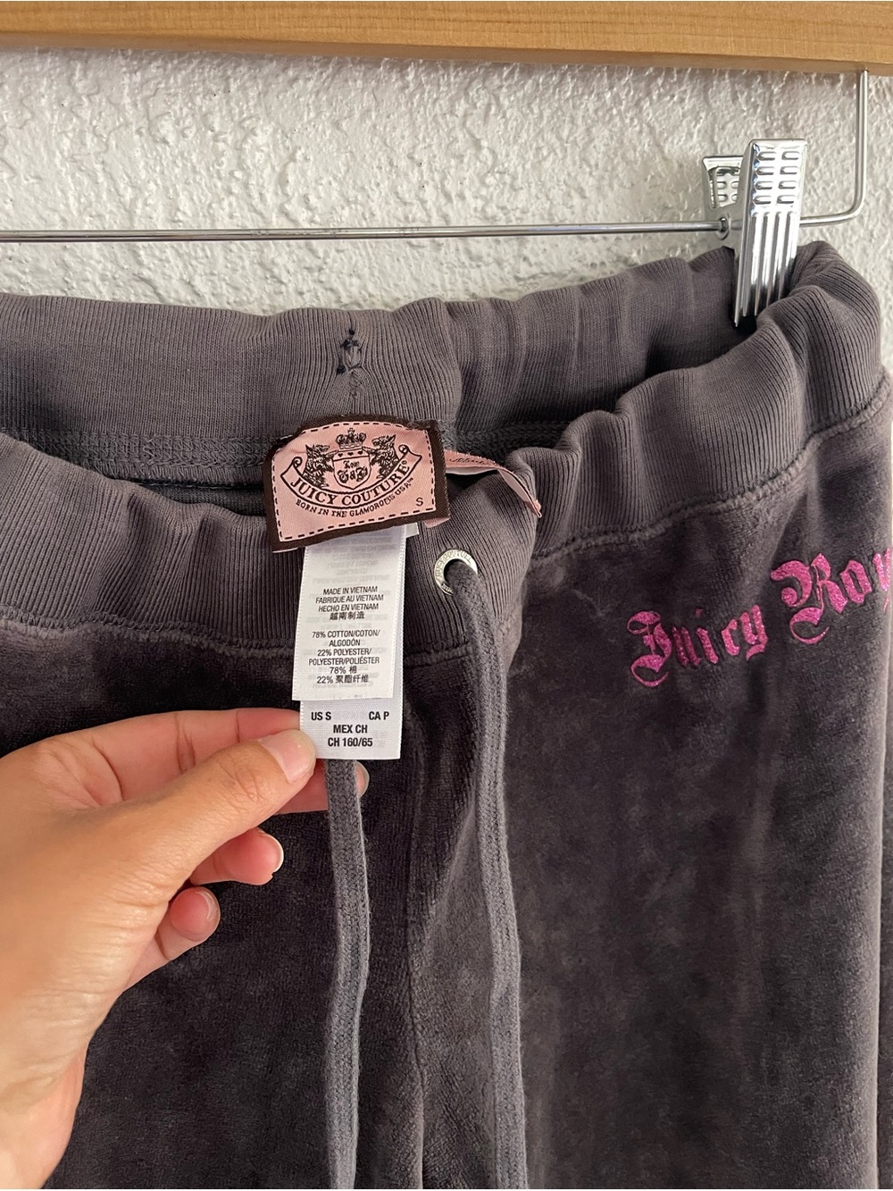Juicy Couture Juicy Royal Grey Tracksuit Sweatpants Jacket Set - Picture 12 of 14